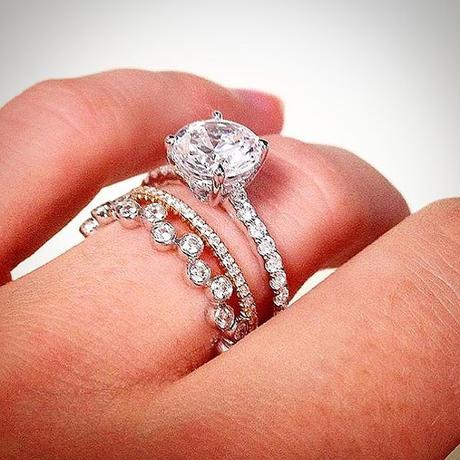 A. Jaffe Engagement ring stack