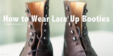 How to Wear Lace Up Booties