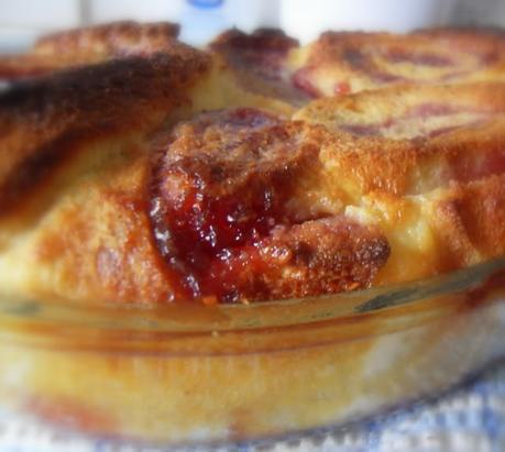 A Lower Fat and Sugar Roly Poly Bread and Butter Pudding