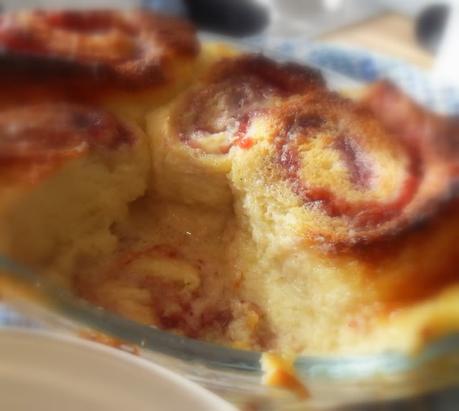 A Lower Fat and Sugar Roly Poly Bread and Butter Pudding