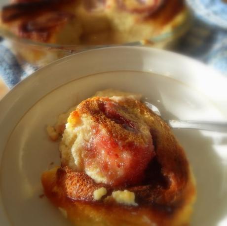 A Lower Fat and Sugar Roly Poly Bread and Butter Pudding