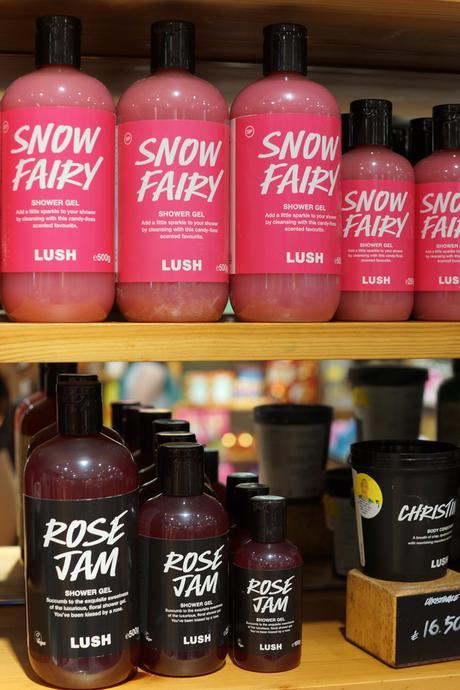 Hello Freckles LUSH Christmas 2015 Snow Fairy and Rose Jam Shower