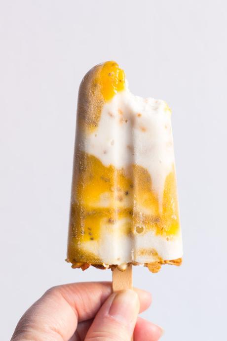 Tropical Vegan Breakfast Popsicles