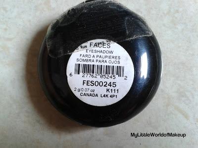 Faces Canada  Eyeshadow in no FES00245 Review & Swatches