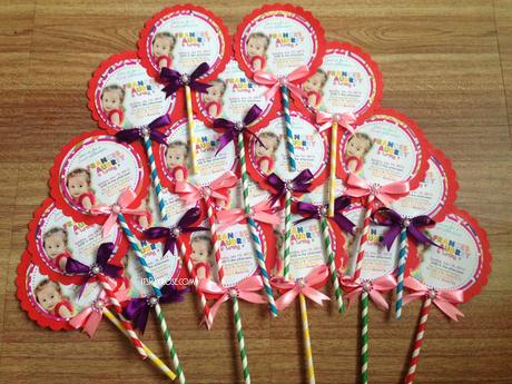 Invitation: Candyland Lollipop Style