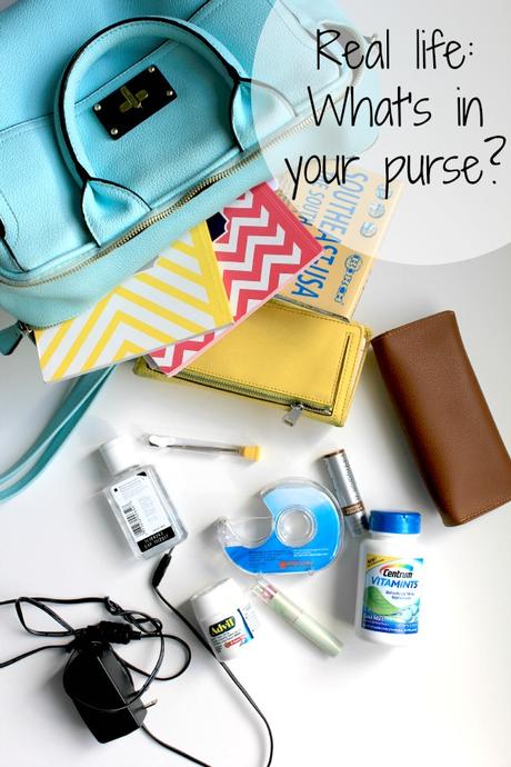 Real life: What's in your purse? #BeHealthyForEveryPartofLife #ad