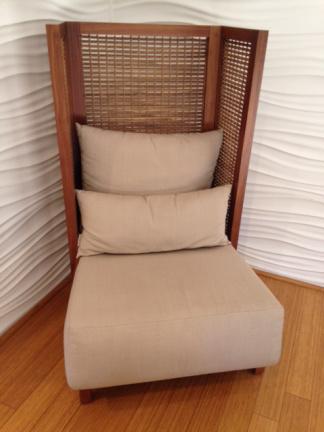 Chair with Wicker Back