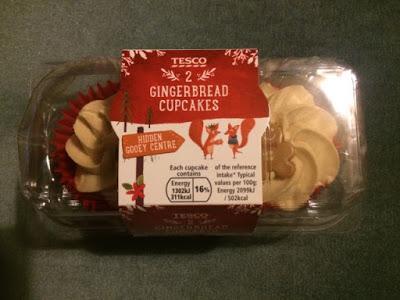 Today's Review: Tesco Gingerbread Cupcakes