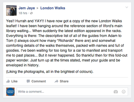 Counting The Richards – A #London Walker Gets Her Hands on the New Leaflet for 2015/16