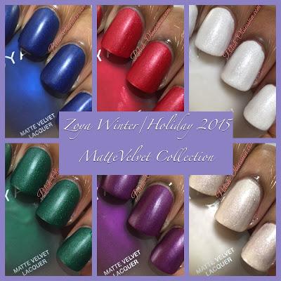 Zoya Winter/Holiday 2015 MatteVelvet Collection