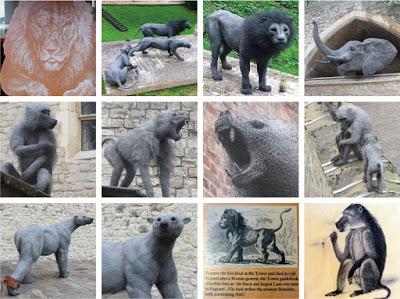The Royal Menagerie animals at The Tower of London