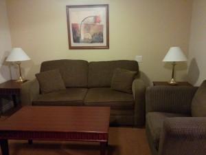The Crown Plaza, Moncton. The Living Room