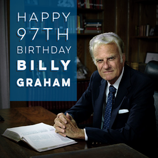 Billy Graham turns 97 today, please pray he repents before he dies