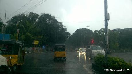 A wet morning in Chennai