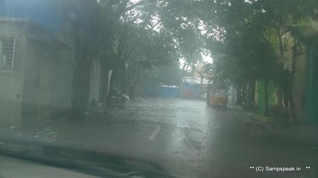 A wet morning in Chennai