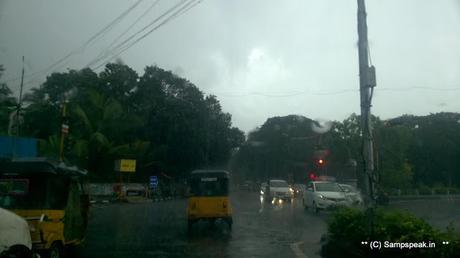 A wet morning in Chennai