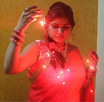 Diwali Saree OOTD Triveni