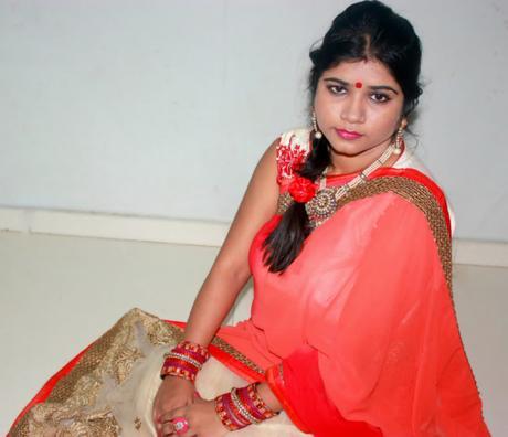 Diwali Saree OOTD Triveni