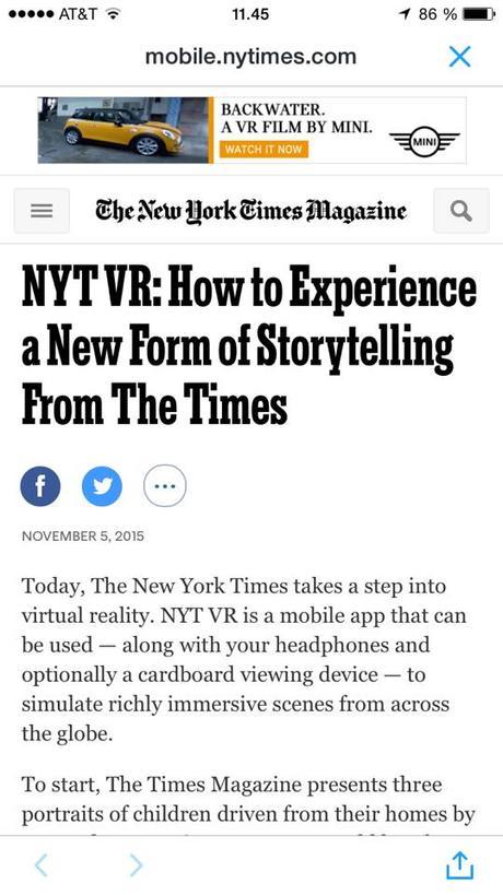 This New York Times’ virtual reality is fun