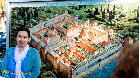 A map of what Diocletian's palace originally looked like