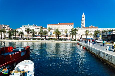 Riva, the waterfront of Split, Croatia