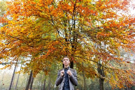 York Portrait Photography in Wheldrake Woods in the fog