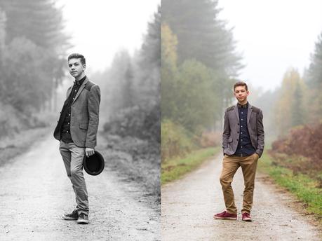 York Portrait Photography in Wheldrake Woods in the fog