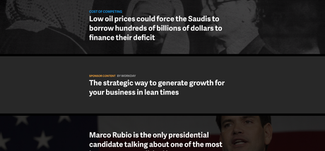 The Quartz homepage gains renewed attention