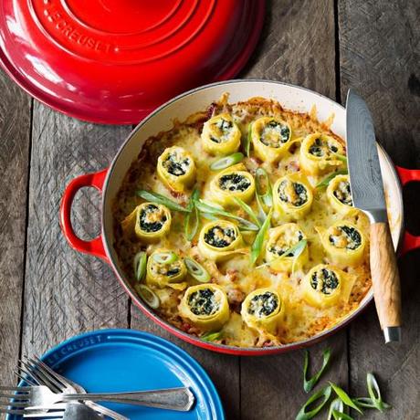 Le Creuset Spinach and Ricotta Rolls