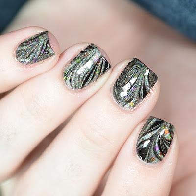 Almost Mono-Marble Nails