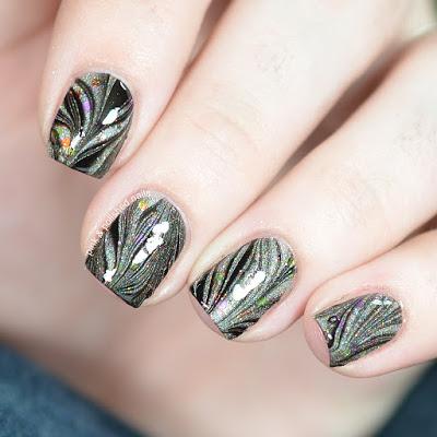 Almost Mono-Marble Nails