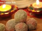 Coloured Coconut SnowBalls Diwali Recipe