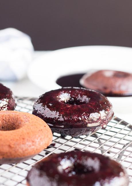 Baked Berry Spelt Doughnuts