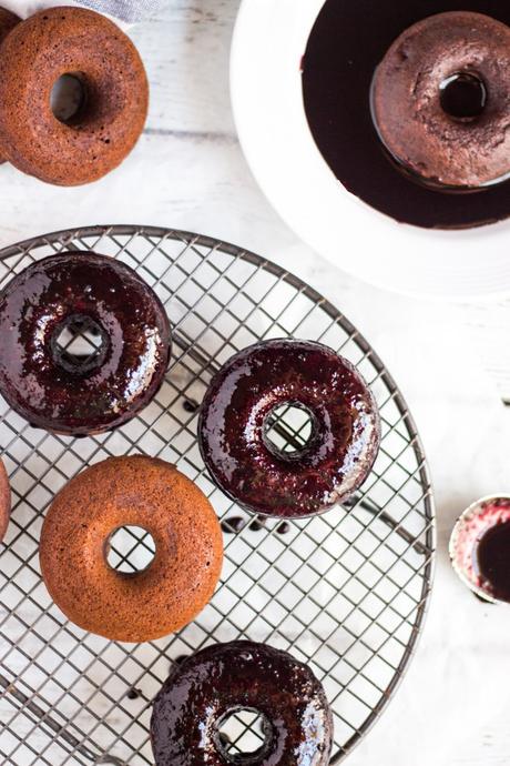 Baked Berry Spelt Doughnuts