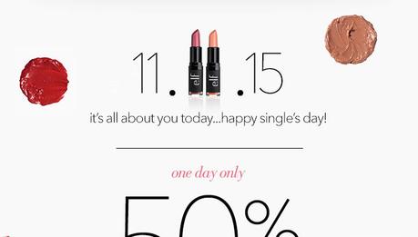 ELF HALF OFF EVERYTHING TODAY!