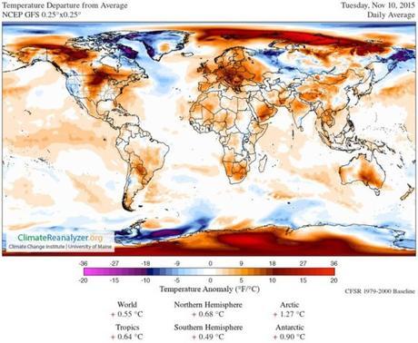 More Weather Weirding — Godzilla El Nino vs a Mean Polar Amplification