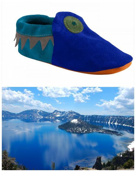 Soft Star Crater Lake-Inspired Moccasin