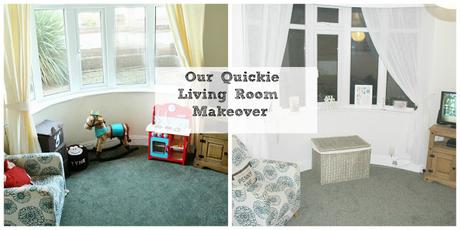 Our Living Room Quickie Makeover