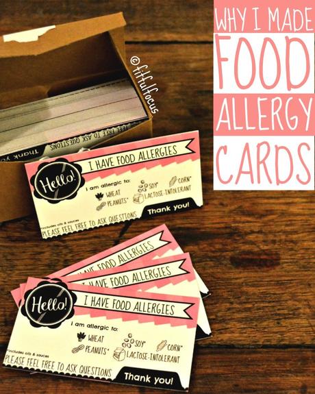 Food Allergy Cards | Living with Food Allergies | Food Allergy Tips & Tricks