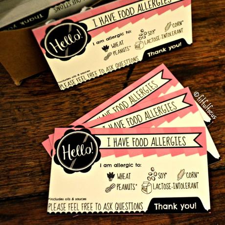 Food Allergy Cards | Living with Food Allergies | Food Allergy Tips & Tricks