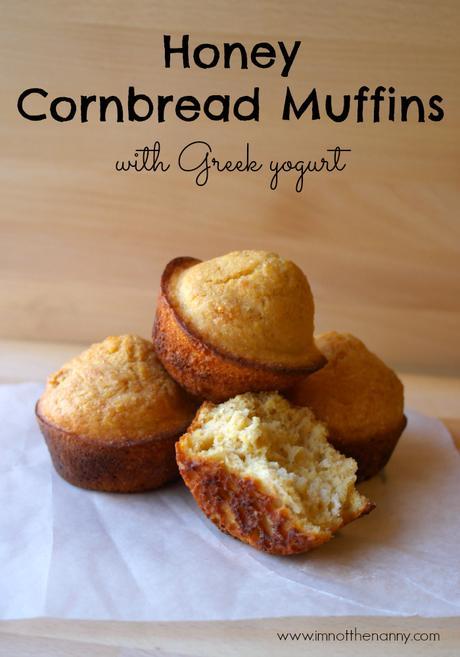 Turkey Trimmings: 50 Amazing Thanksgiving Side Dishes Honey Cornbread Muffins with Greek Yogurt