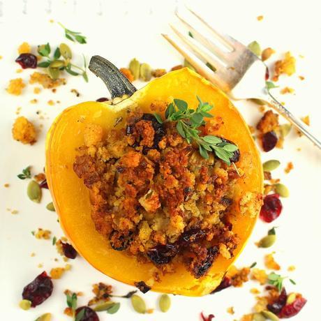 Turkey Trimmings: 50 Amazing Thanksgiving Side Dishes Baked Stuffed Acorn Squash