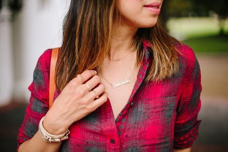 how to wear a plaid shirt, onecklace name necklace