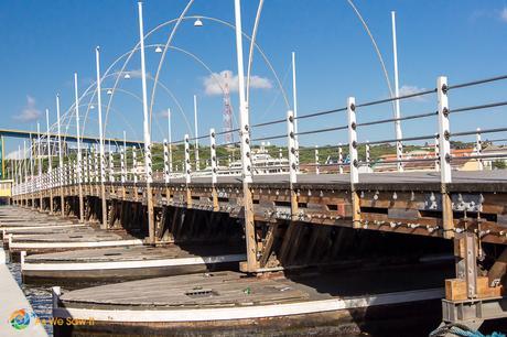 The Queen Emma floating pontoon bridge