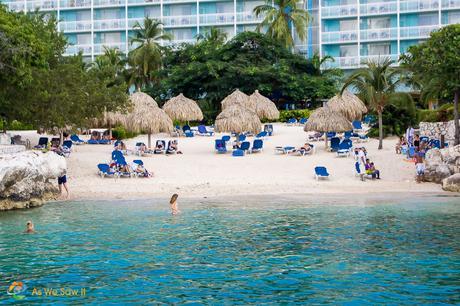 Beach at the Hilton Curacao.