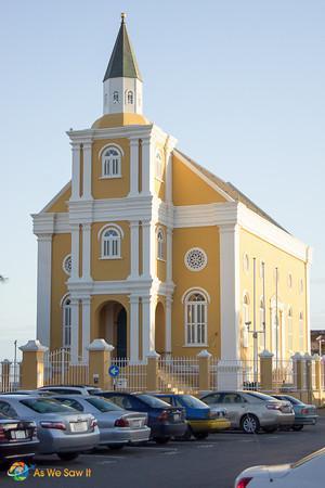 Even the churches get into the color parade.