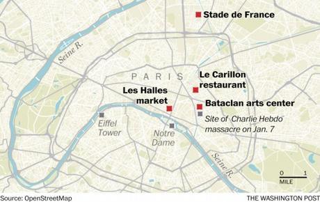 Excellent map of four of the shooting locations