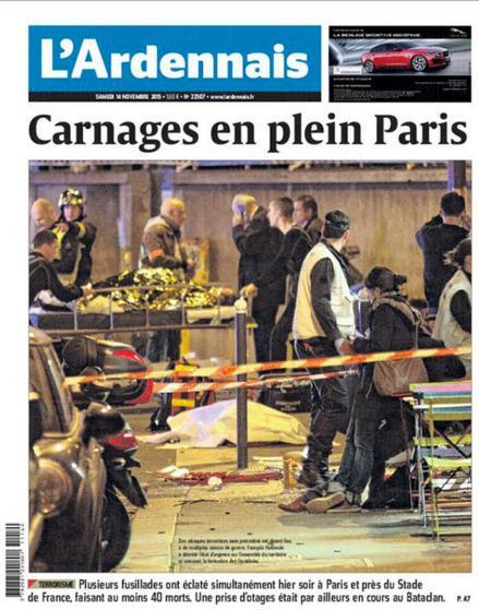 Paris Carnage: The Front Pages tell a Story of Horror