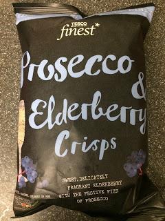 Today's Review: Tesco Finest Prosecco & Elderberry Crisps