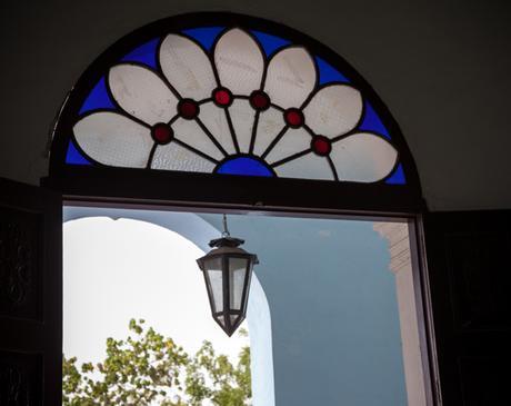 Mediopunto window in the Museo Provincial, Cienfuegos, Cuba
